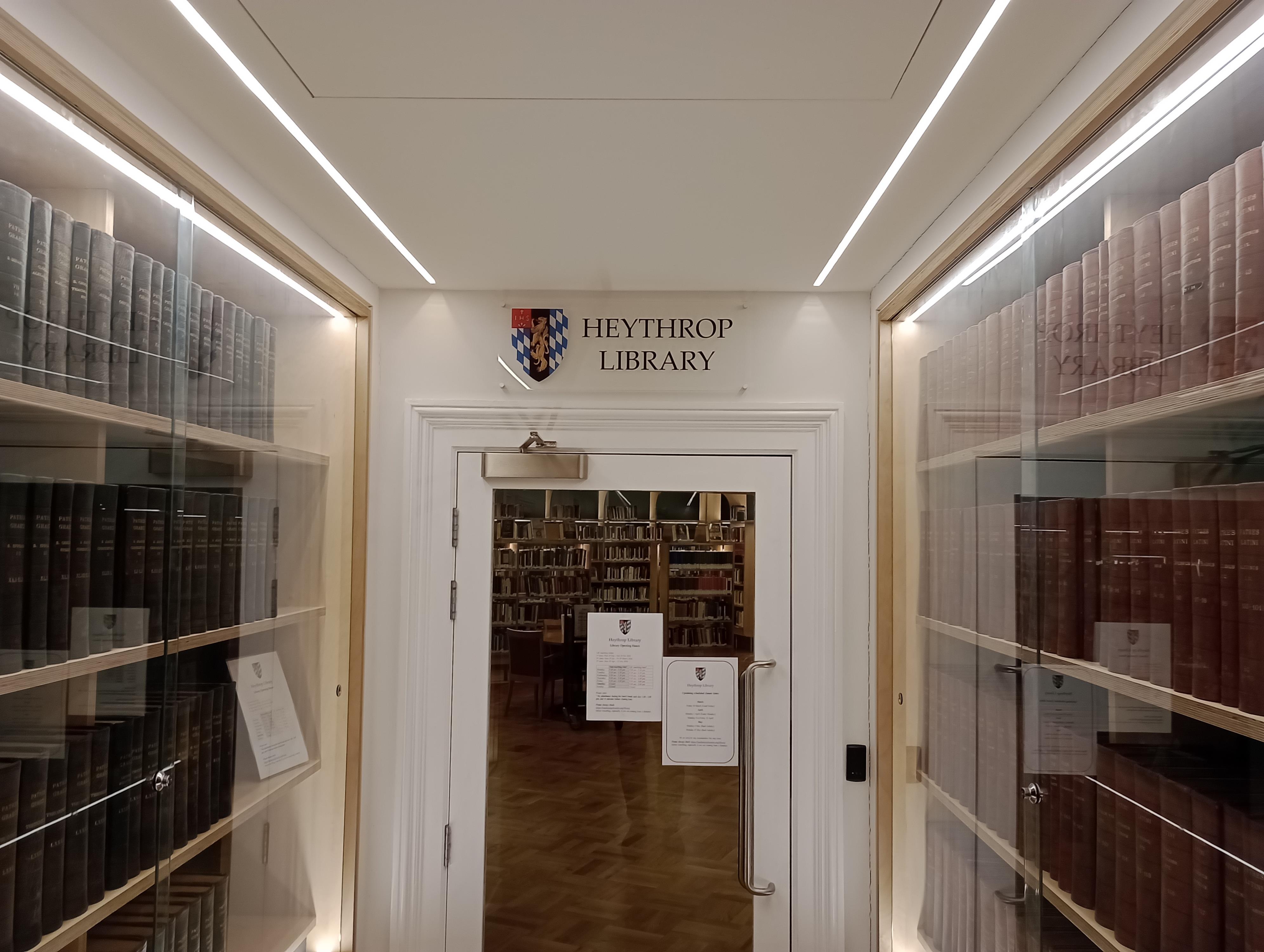 Entrance to Heythrop Library
