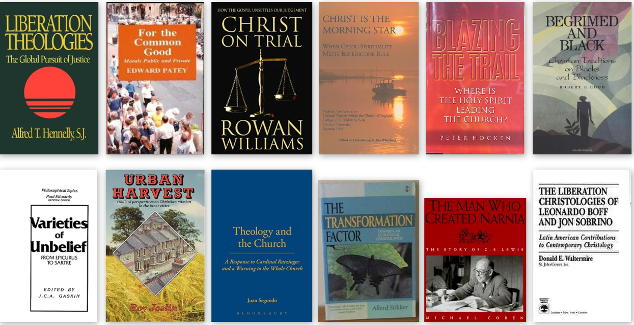 12 book covers from this donation (Dan Docherty, September 2025).