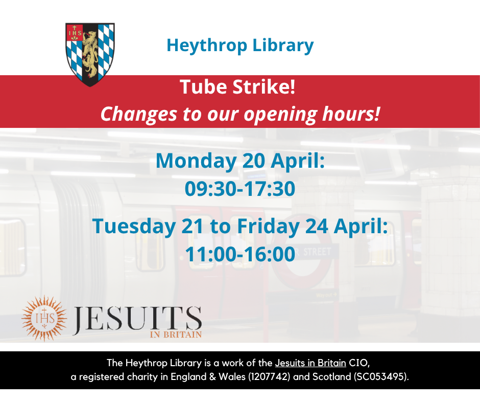 Changes to Opening Hours – tube strikes 2026!